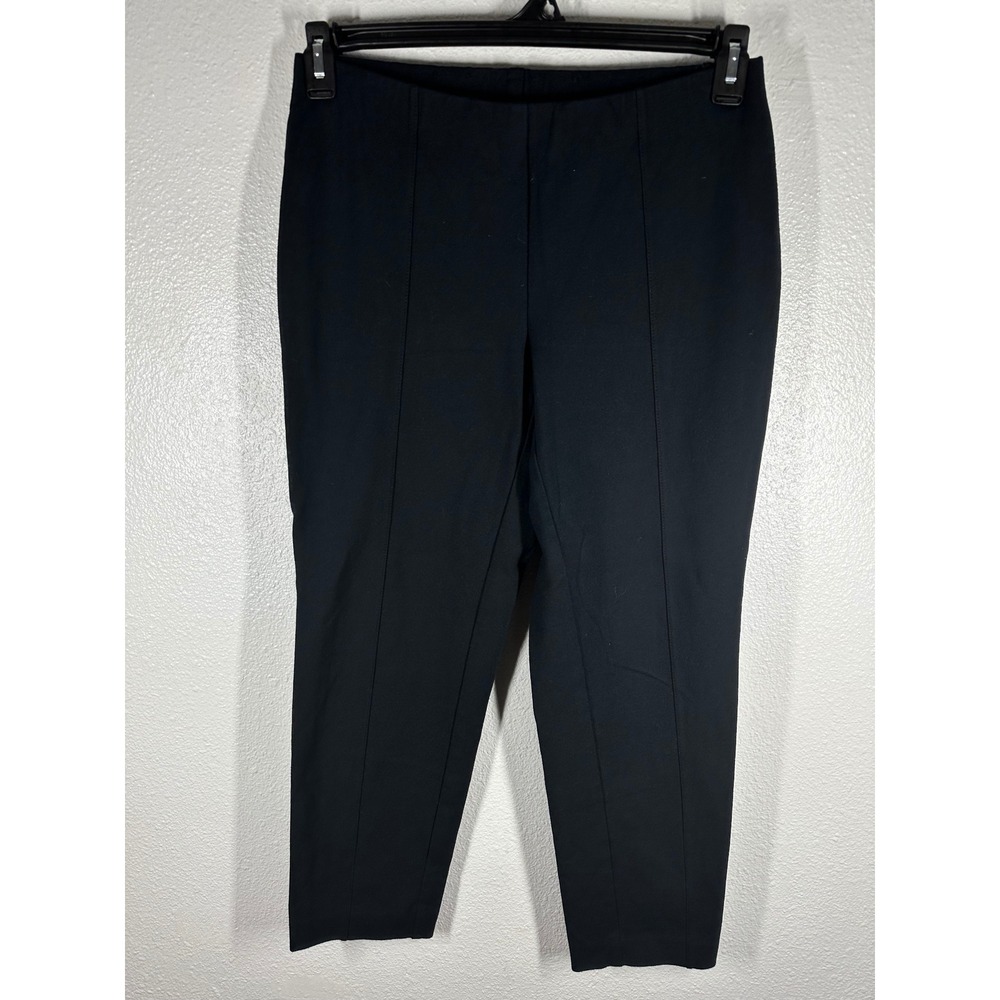 J. Jill Pants‎ Womens S Petite Black Ponte Slim Leg Seamed Pull On